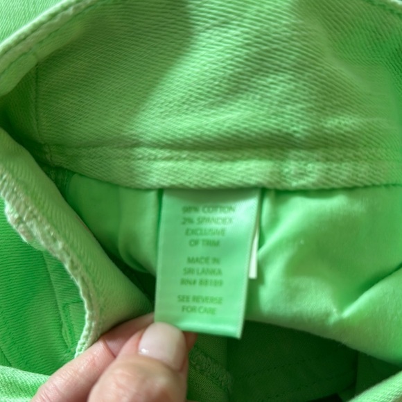 Lilly Pulitzer Green Straight Leg Jeans size 4 - Picture 4 of 6